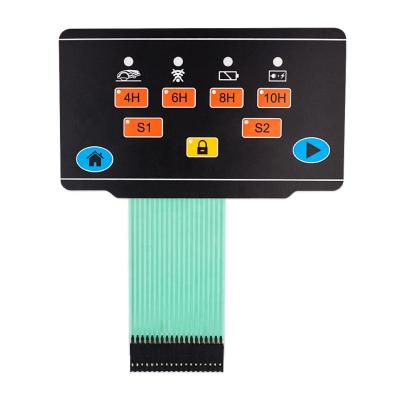 China Waterproof Silicon Membrane Switch For Motorcycle With Cable Membrane Keypad Switch for sale