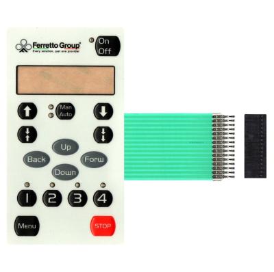 China Embossed Button Membrane Panel Switch 3M Adhesive For Testing Equipment for sale