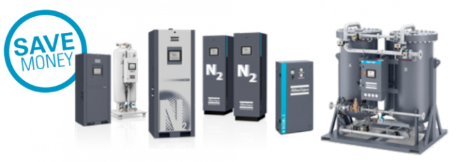 Aluminum Atlas Copco Nitrogen Generator OGP 3 , On Site Industrial Oxygen Generator 0