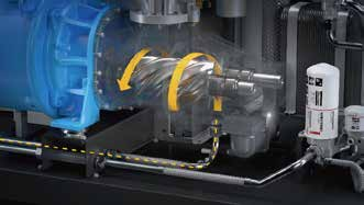 50~60Hz Oil Injected Rotary Screw Variable Compressor Aluminum Alloy Material 2