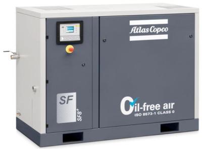 China 69dB VSD Dry Vacuum Pumps , 18KW Water Injected Compressor Atlas Copco AQ 18 for sale