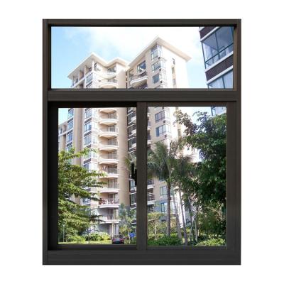China KDSBuilding Price Cheap 88mm 2 Track Sliding Aluminum Windows Grills Design Pictures For Sliding Window for sale