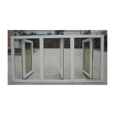 China Heat Insulation PVC Glass Window Double French Casement Window for sale