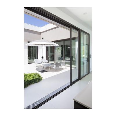 China KDSBuilding Soundproof  Thermal Break Double Glazed Glass Aluminum Sliding Door For Patio for sale