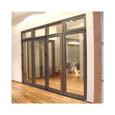 China Hurricane Impact Proof  Exterior Soundproof Aluminum Cheap Folding Patio Doors For Balcony for sale