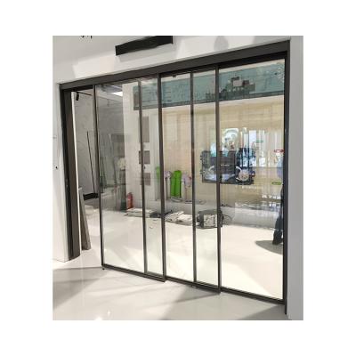 China Outdoor Aluminum Slide Door Waterproof Modern With Double Glass for sale