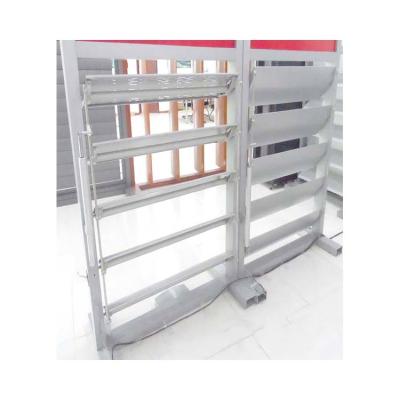 China Exterior Vertical Louvered Shutters Fire Proof Smart Aluminum Shutter Window System for sale