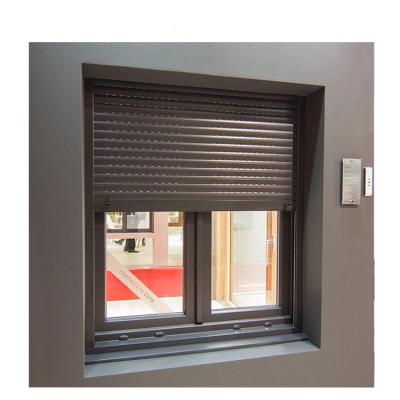 China Security Electric Aluminum Rolling Shutter Motor Sliding Window for sale