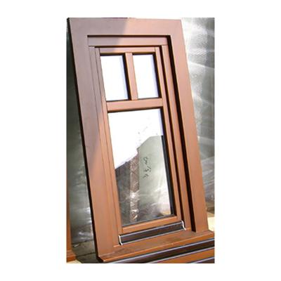 China Swing Solid Wooden Window Soundproof Casement Grill Window Windproof for sale