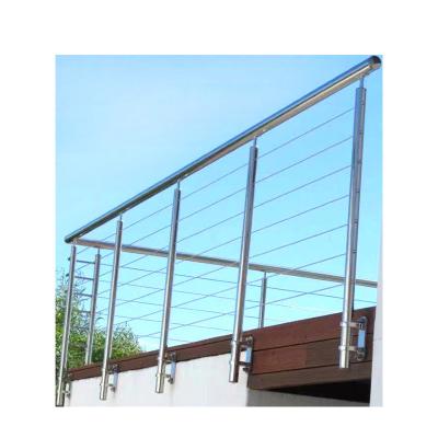 China Steel Glass Stair Railing Square Round Pipe Boundary Wall Gates Railing for sale