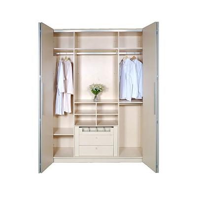 China European Style Solid Wooden Cabinet Wardrobe Adjustable Home Furniture for sale