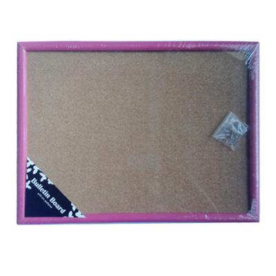 China Hot colored cork memo board with wooden frame for sale