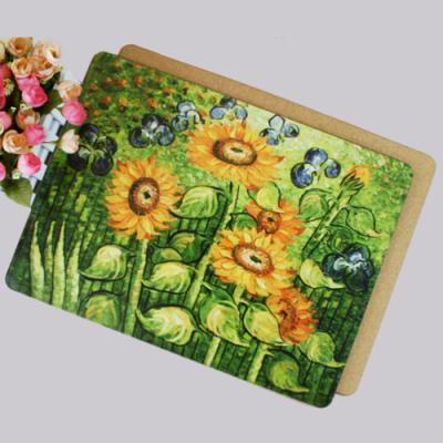 China Hot sale square MDF paper cork placemat/Table mat for sale