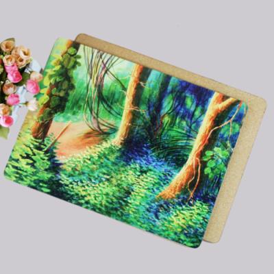 China Promotional gift wholesale cork placemats/dinner MDF table mat design for sale