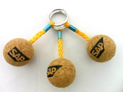 China floating cork keychain for sale