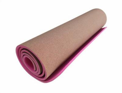 China 2016 Popular Hot Sale Custom Logo Eco Friendly TPE Cork Yoga Mat for Wholesale for sale