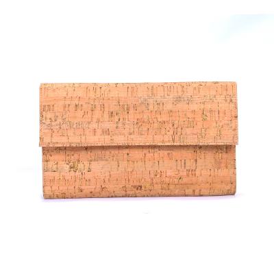 China Foldover Evening Clutch in Cork with Gold Flecks for sale