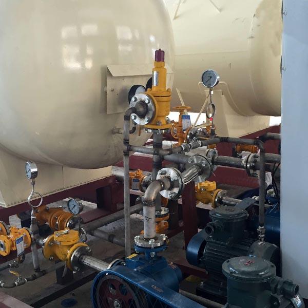 50000 Liter LPG Skid Filling Statio