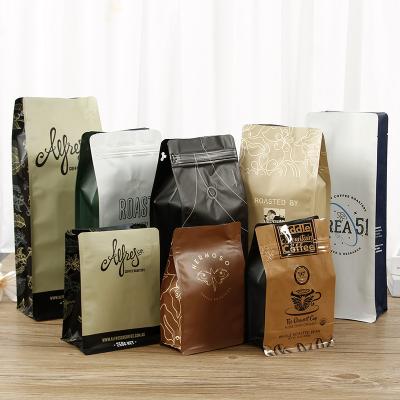 China 0-10 Colors Printing Coffee Stand Up Pouch With Window OEM Logo for sale