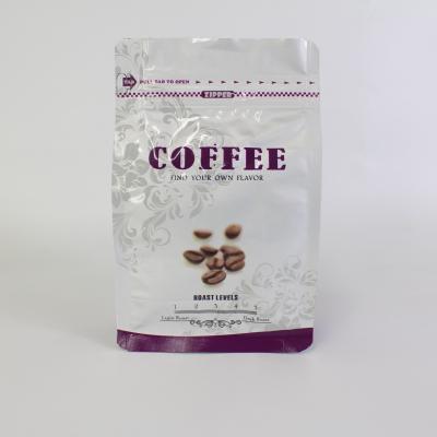China OEM Logo Coffee Stand Up Pouch With Easy Tear Zipper Moisture Proof for sale