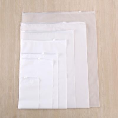 China Custom Clear Packaging Bags Frosted Waterproof Zip Lock Plastic Bag For Clothing for sale