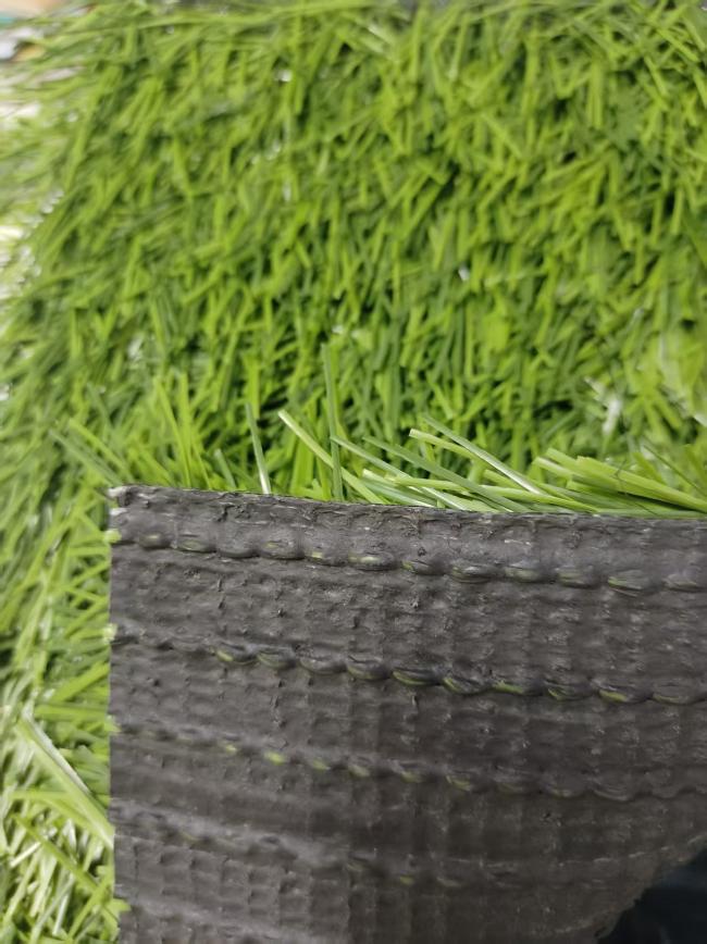 Professional sports court with high-density artificial grass surface