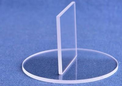 Китай Подгонянная плита плавленного кварца формы, стекло сплавленного кремнезема для обзорного иллюминатора продается