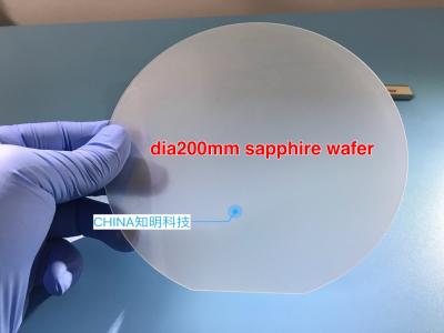 China 8 Inch Sapphire Wafer With Notch For Semiconductor Carrier Plate Dsp / Ssp Surface for sale