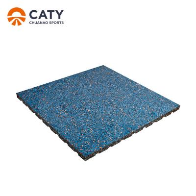 China SBR Rubber Square Gym Mats For Garage Sound Absorbing Recyclable for sale
