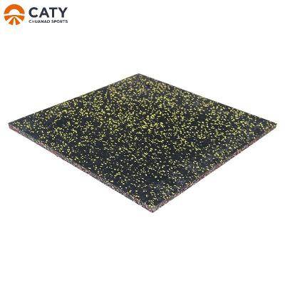 China Nontoxic Rubber Tiles Gym Floor Waterproof , Anti Skid Rubber Weightlifting Mats for sale