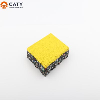 China Outdoor Playground Rubber Floor Anti Skid Nontoxic Thickness 25mm for sale