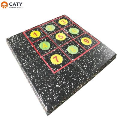 China EPDM Workout Floor Tiles 500x500mm , Multifunctional Outdoor Gym Flooring for sale