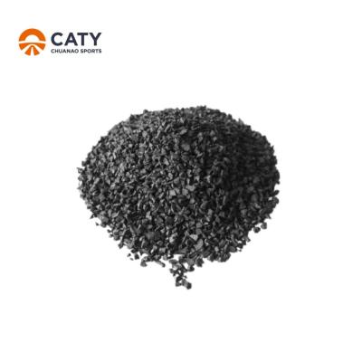 China Resilient Rubber Mulch Chips , Anti Corrosion Recycled Rubber Pellets for sale