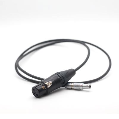 China 45cm Alexa Mini Audio In Cable XLR 3 pin para Lemo 0B 6 pin Portão de áudio masculino Linha de trilho duplo à venda