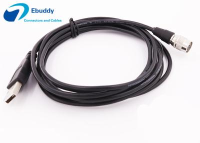Chine Femelle de Hirose 6pin aux cables électriques faits sur commande de Hirose de câble de données d'USB HR10A-7R-6S à vendre