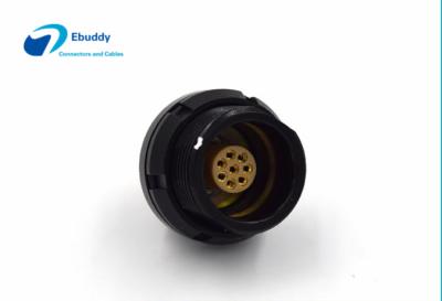 China EEG.1K.308.CLL 1K 8pin Lemo alternative K series circular push pull connectors with black chrome for sale