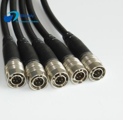 China Hirose 6 Pin Male USB Camera Cable CCD Camera Power Supply Type HR10A-7P-6P for sale