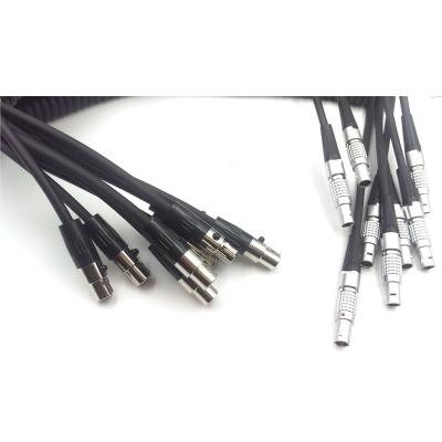 China Arri Monitor 12V Power Supply Cable 2 Pin Lemo Alexa To 4 Pin XLR TV Logic Wire for sale