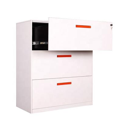 China Office 3 Drawer Kd Structure Metal Drawer Cabinet for sale