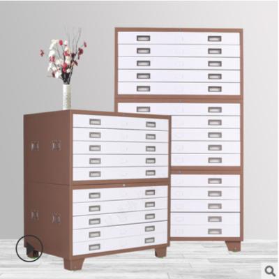 China Multi Layer 0.069cbm Ergonomic Handle Metal Drawer Cabinet Knocked Down Structure for sale
