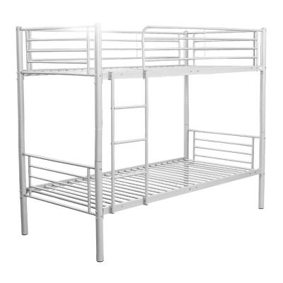 China Double Decker Metal Frame Bunk Bed With Powder Coating for sale