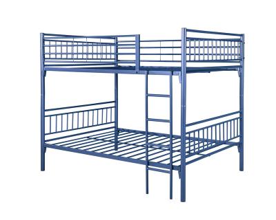 China White Black Blue Double Steel Metal Bunk Bed For Schools Hospital for sale