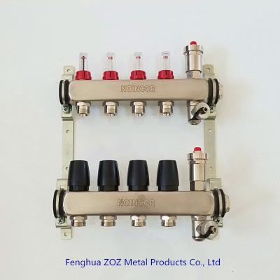 China Stainless Steel Hydronic Manifolds for Radiant Floor Heating for sale