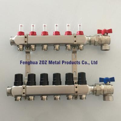 China Manifolds for Floor Heating & Cooling System , Water Floor Heating System for sale