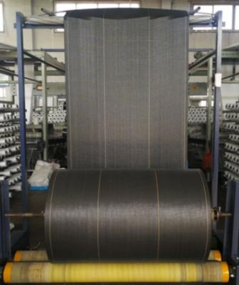China 1000 meters Spunbonded PP Woven black color lamination Fabric Roll For carbon black Bags for sale