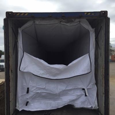 China Revestimiento para contenedores de 20 pies Revestimiento para contenedores de bolsas para guisantes Revestimiento para contenedores de 20'' en venta