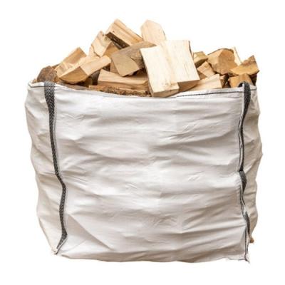 China Firewood Ventilated 1 Ton Mesh PP FIBC Jumbo Bag Poly FIBC Big Bag Firewood Net Log Bag for sale