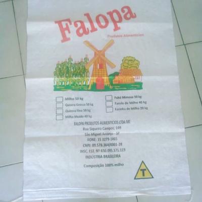 China Agricultural Pp Woven Plastic Bag For Potato Polyethylene Pet Food Feed Paddy Bag for sale