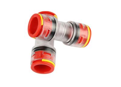 China Straight Micro duct Connectors with Locking Clips in Blown Fibre Optic Micro Ducted Network Solutions for sale