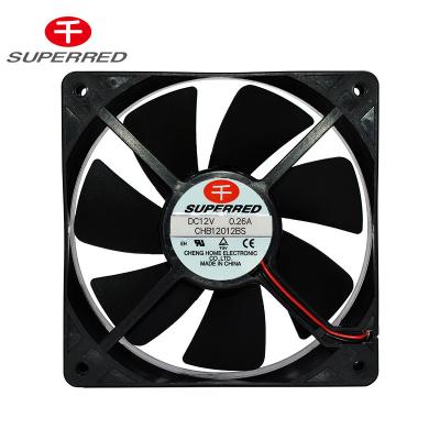China Ball Bearing 120x25Mm PBT 94V0 DC Cooling Fan for sale